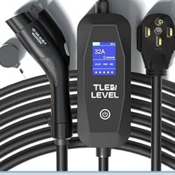 Level 2 EV Charger - Portable 40 Amp 9.6kW EV Charger, NEMA 14-50 Plug Electric Vehicle Charging Stations for J1772 Electric Cars, 25' Cable Smart 240