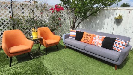 Whole set(sofa, Chairs,pillows and table)