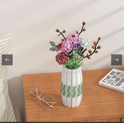 Tenhorses Flower Bouquet Building Sets, Valentine Flowers Unique Artificial Bouquets Home Decoration Creative DIY Toy Gifts for Mom, Birthday Gift for