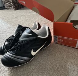NIKE Jr Premier FG-R Youth Soccer Cleats Black/White US 2.5Y