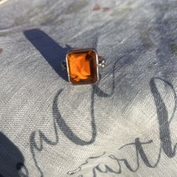 Silver Ring With Stone. Dont Know The Stone Is Very Pretty 