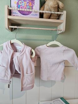 Baby Girl Sweats and Vest Set