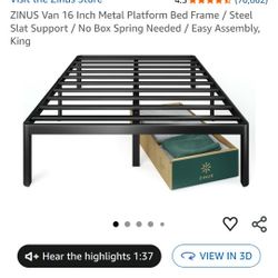 King Bed Frame - ZINUS