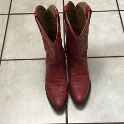 Women red Cowboy Boots 