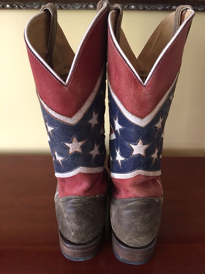 Roper confederate flag boots deals