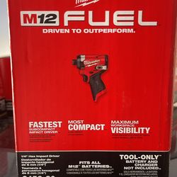 1/4” M12 fuel impact driver