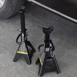 Heavy-Duty Jack Stands - Double Protection Design window hit