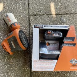 8V Cordless 5 in. Random Orbit Sander (Tool Only) With 18V Brand New Starter Kit 2AH Battery And Charger