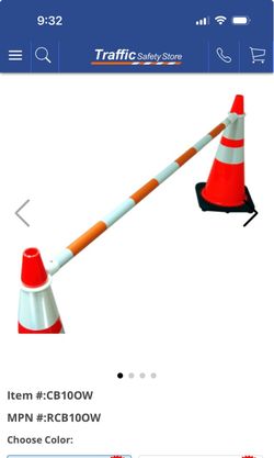 Traffic Cone Bars - 3 pack