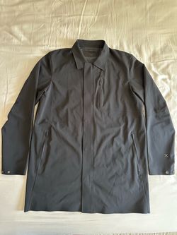 Lululemon Rain Jacket Above Knee Size L Black