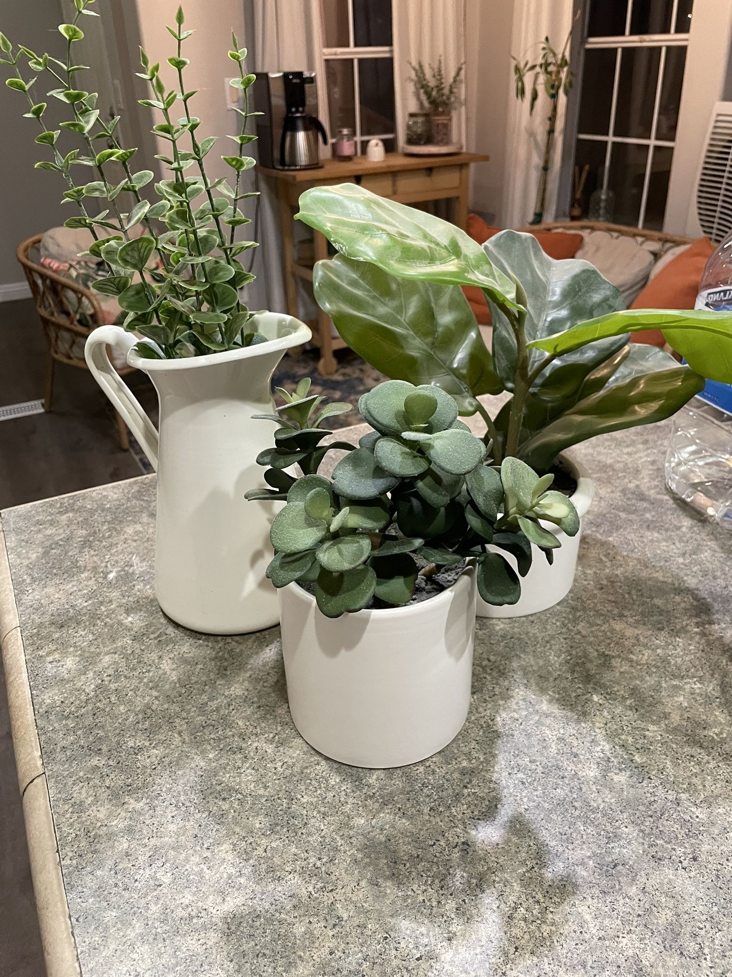 Set of 3 Fake Plant Decorations
