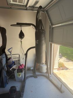Punching bag with stand