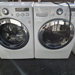Lg Washer And Dryer Set Electric Set 30-day Warranty