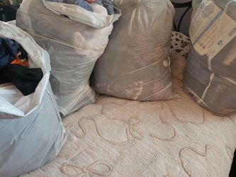 5 Big Bags of Clothes Some New With Tags size large and xlarge and Brand New Shoes