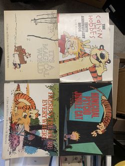 Calvin And Hobbes Collection 4 Books- Used But Good Condition 