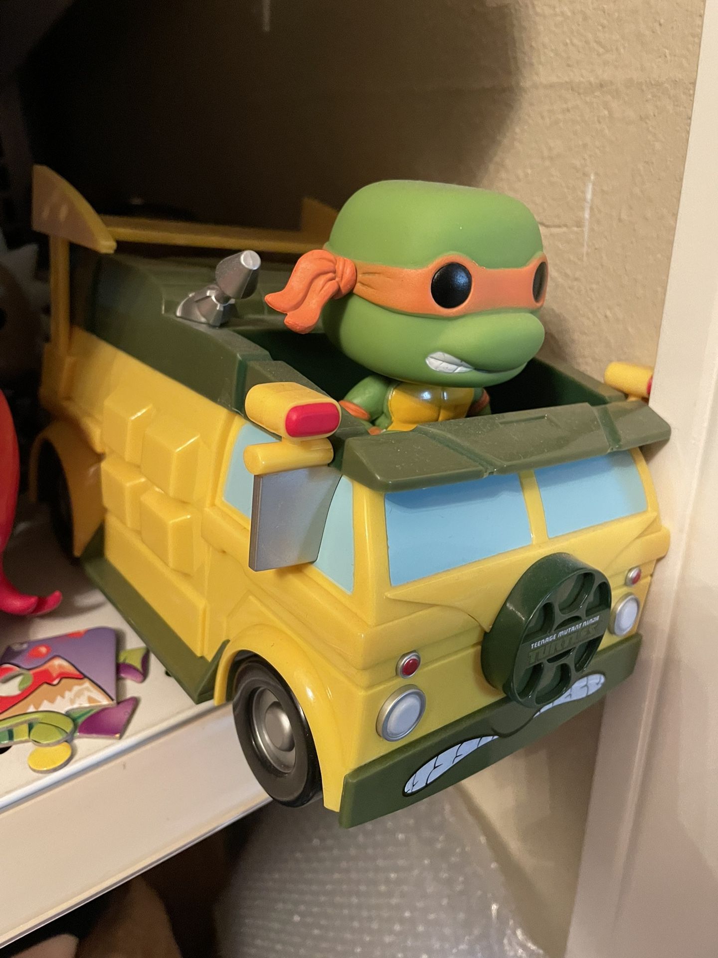 Funko Pop Ride Vaulted Tmnt Michaelangelo In Turtle Van. No Box Great Condition,All Products : American Fashion Style Bags On Sale