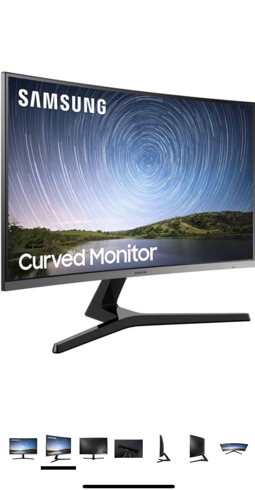 Samsung 32” Curved Monitor Set (2) + Premium Dual Monitor Arm