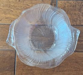 Vintage Mikasa Studio Nova Crystal Seashell Bowl