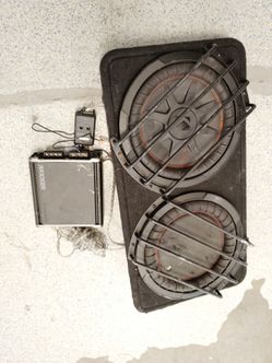 Kicker 10 sub and radiator with amp