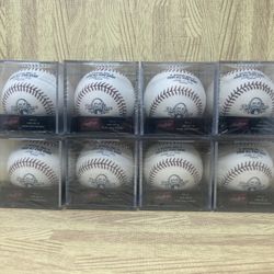 LOT OF 8 OFFICIAL RAWLINGS MLB BASEBALLS