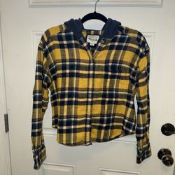 American Eagle Hooded Cropped Blouse