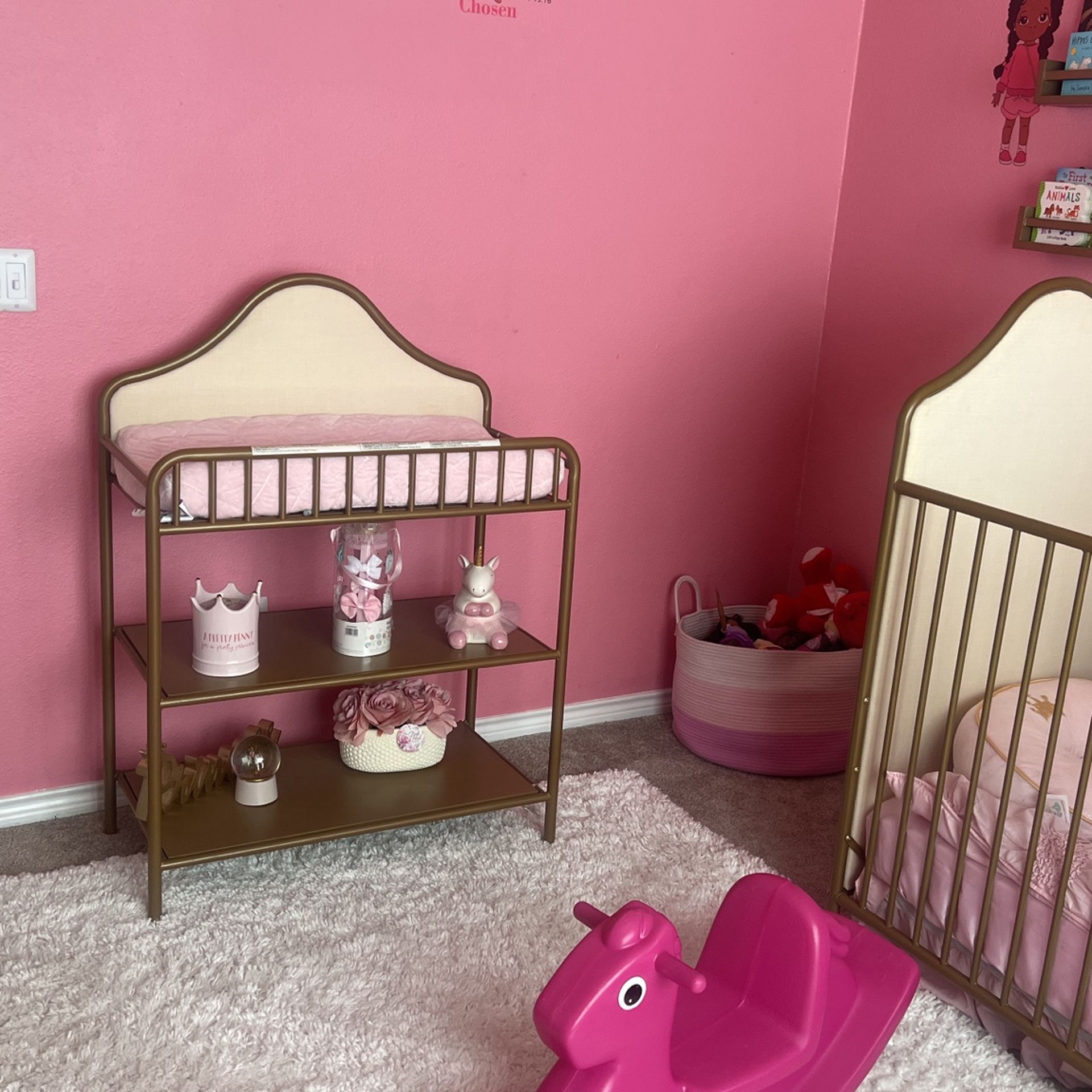 Baby Bed Room Set Bed And Change Table