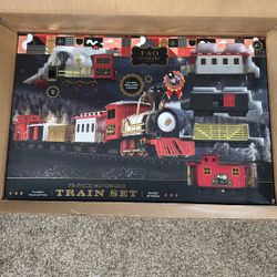 FAO SCHWARTZ 75 Piece Train Set. Motorized With Lights A D Sound