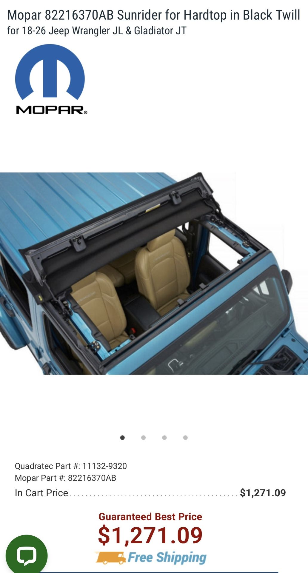 18-26 Jeep Wrangler Gladiator New Oem Sunrider