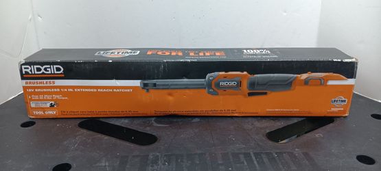 RIDGID 18V Brushless 1/4" Extended Ratchet Tool Only R866020B (New