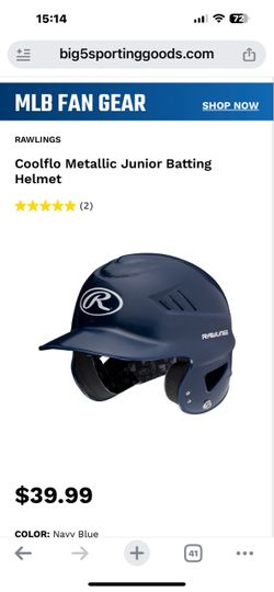 Rawlings coolflo Metallic Junior Batting Helmet
