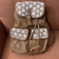 Faux Leather Backpack 