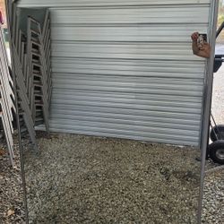 Large gray wall mirror