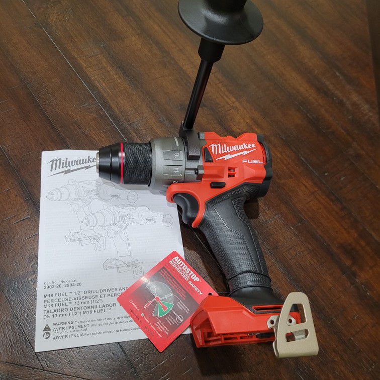 Brand New Milwaukee 18v Brushless Fuel Hammer Drill Tool Only No Battery No Charger 