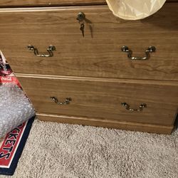 Wooden Dresser with Lock
