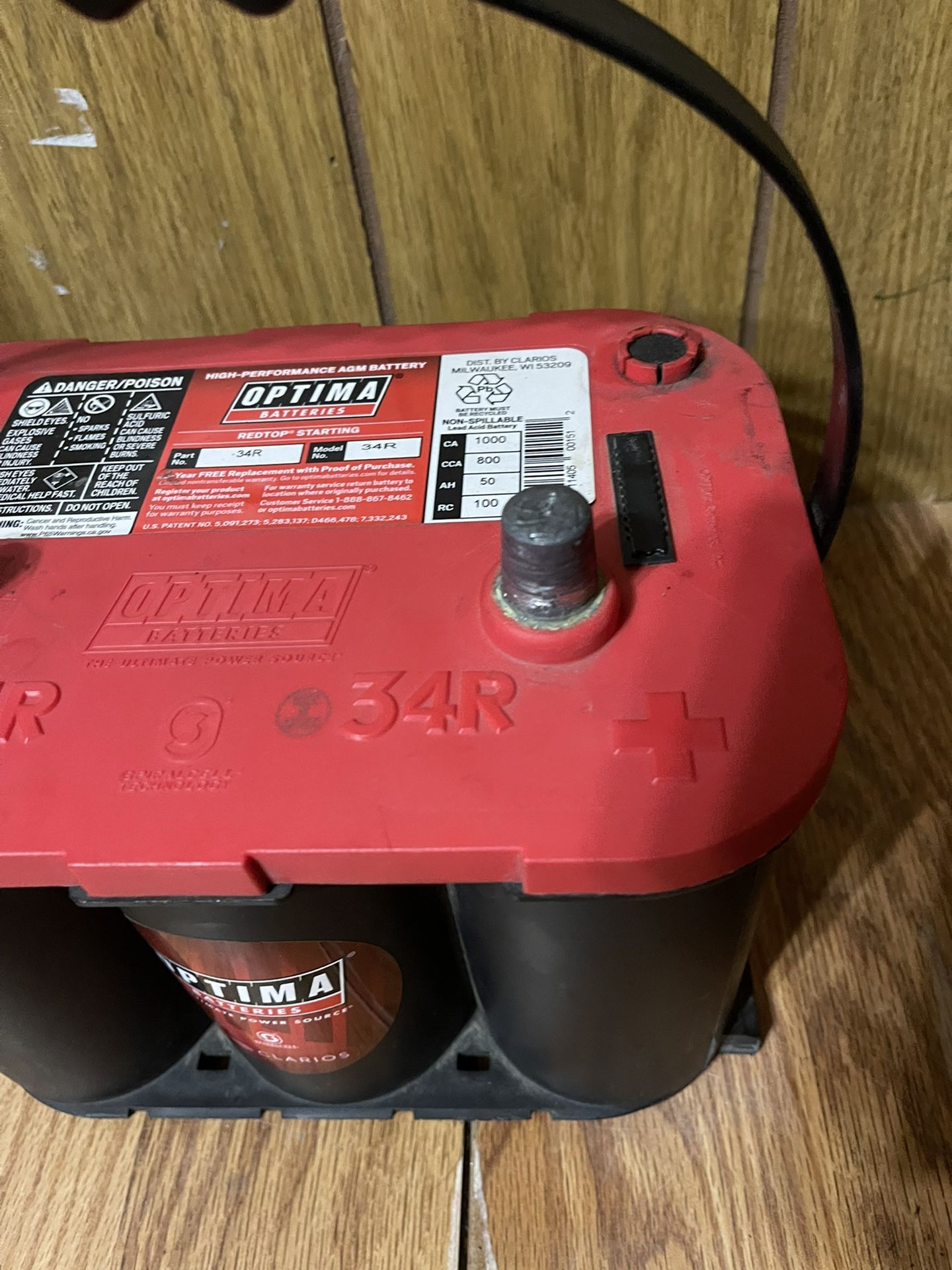 OPTIMA RED TOP CAR TRUCK BATTERY for Sale in Dallas, TX OfferUp