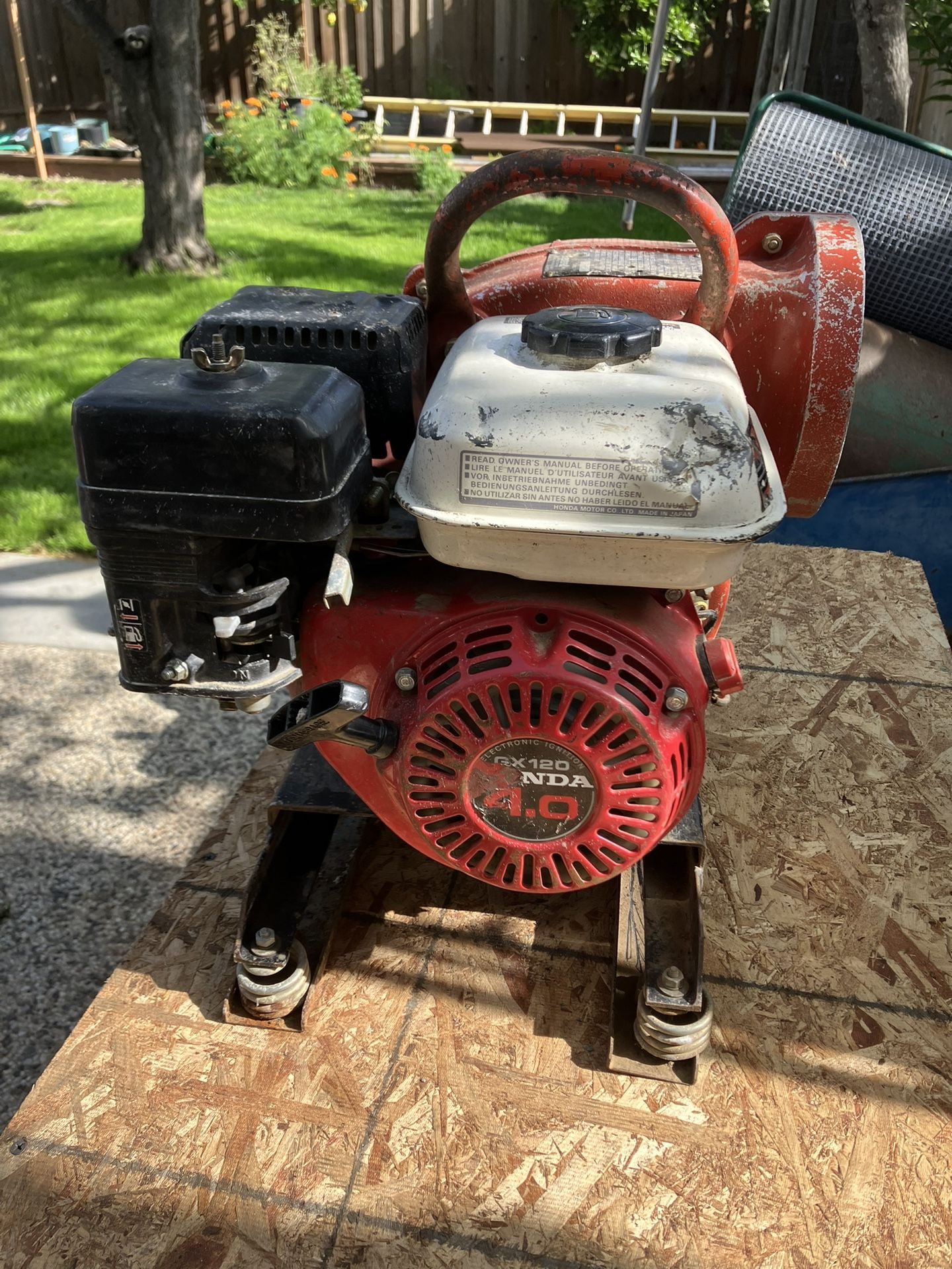 General Gas Powered Blower Model GP8 With 4.0 Honda Engine. Good Condition. Cash Only Price Is Firm.