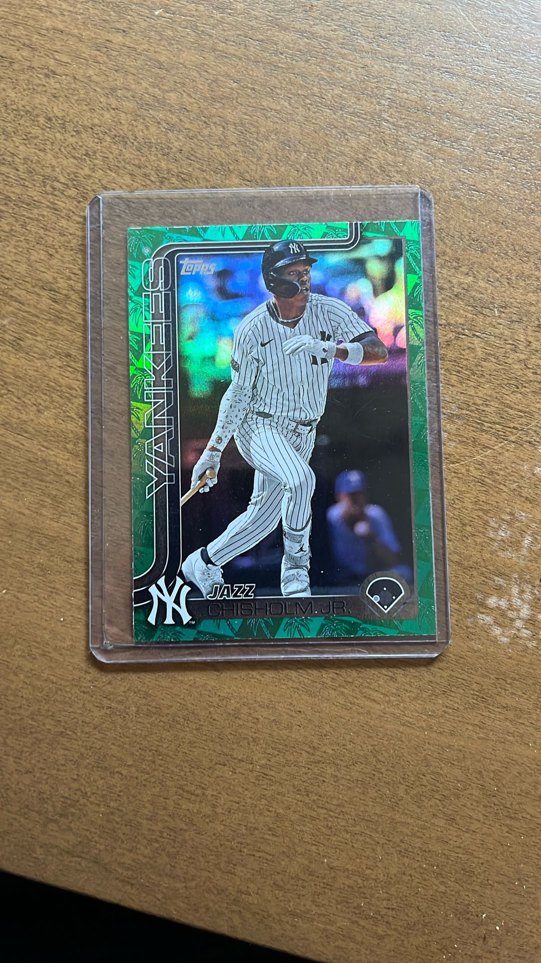 Jazz Chisholm Junior Topps Chrome Green Wave /99