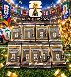 9 Sealed Panini Prizm FIFA World Cup 2026 Trading Card Packs – 4 Cards Each ⚽