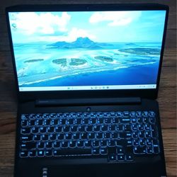 Lenovo 16" Gaming Laptop Intel Core i5-10300H16 GB RAM 256 GB SSD Webcam 1080P LCD Nvidia GTX 1650 DDR5 Graphics Windows 11 64 Bit OS 