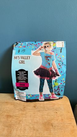 HALLOWEEN 80s CHICK KIDS SIZE XL 12-14 COSTUME