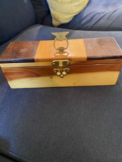 Small Wood Storage Box/ Read Description 