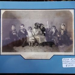 Antique Matted Engraving