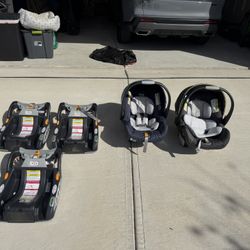 Chicco Infant Keyfit 30 Car Seats (x2), 3 Infant Car Seat Bases, and 1 Self-Folding Compact Stroller