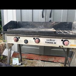 Camp Chef 16” Tundra 3x 3 burner with 2 burner and 1 burner griddle + bag