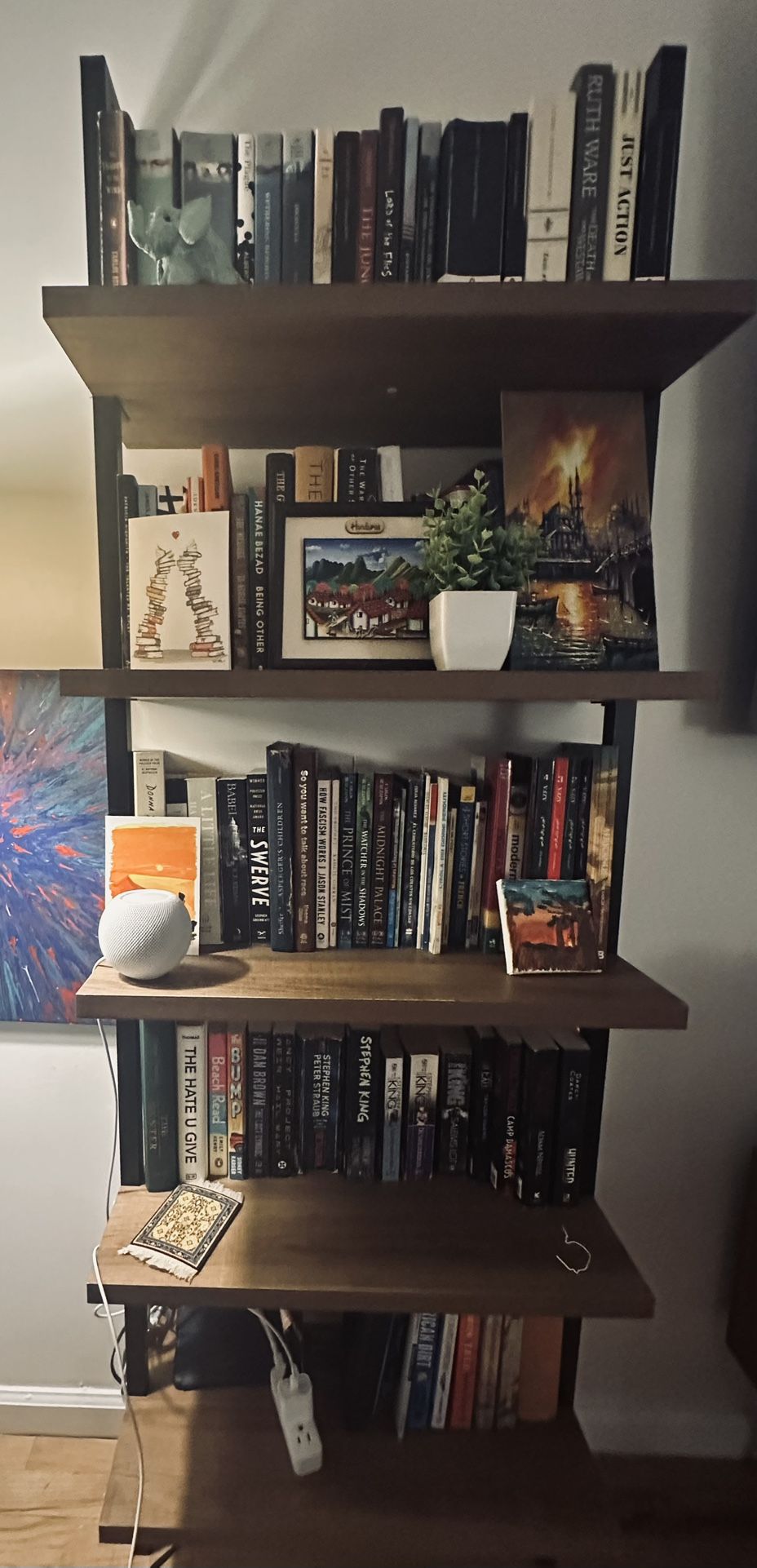 Oak 5 Shelf Bookshelf