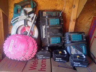 Skill saw and battery pack w/ charger