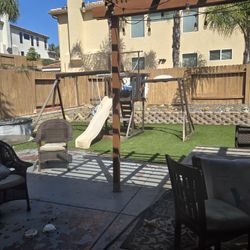 You De-assemble and Haul Away Swing Set