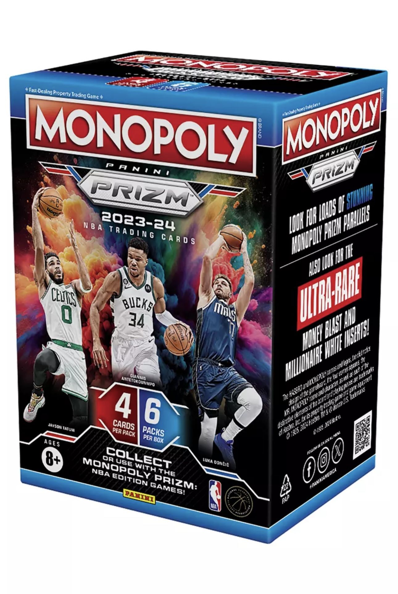 2023 Panini Exclusive Prizm Monopoly NBA Blaster Box Case