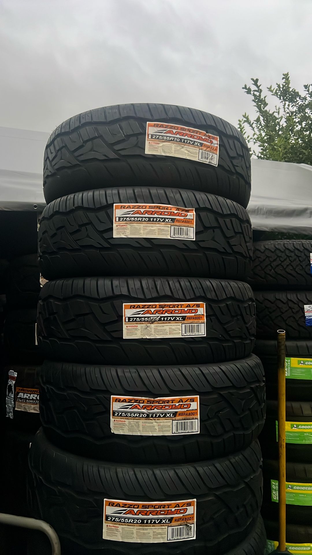 275/55/20 Arroyo New Tires Set Of 4 Installed And Balanced Set De 4 Llantas Instaladas Y Balanceadas