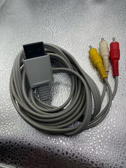 Nintendo Wii A/V AV RCA Audio Video Composite Cable Cord Genuine OEM RVL-009 OEM